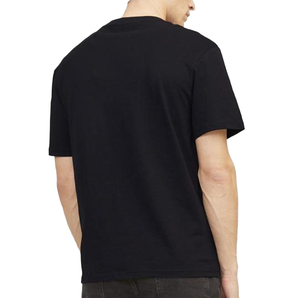 T-shirt Noir Homme Jack & Jones 12250436 vue 2
