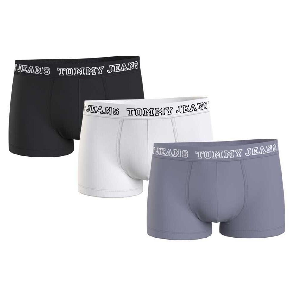 x3 Boxers Gris/Blanc/Noir Homme Tommy Hilfiger Underwear pas cher