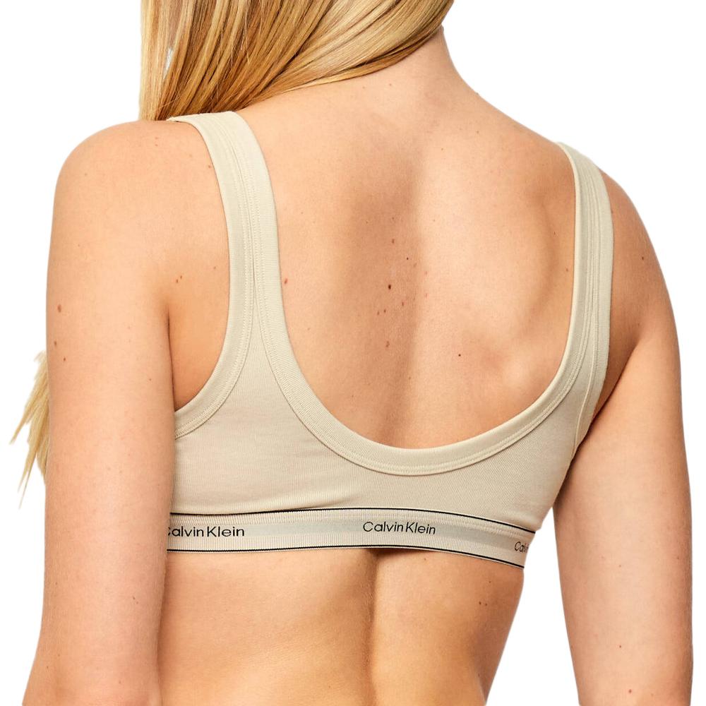 brassière Beige Femme Calvin Klein Jeans Unlined vue 2