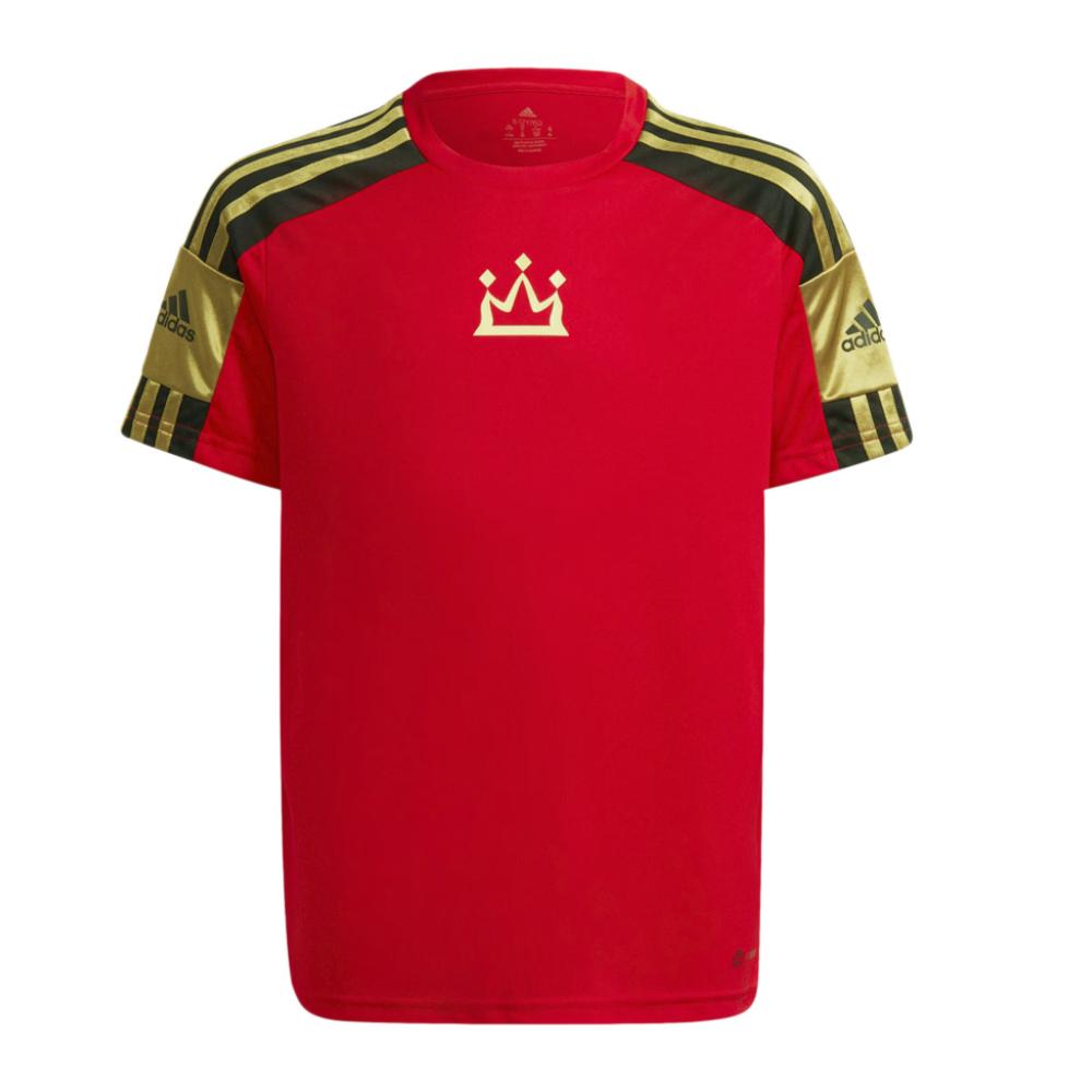 Maillot de foot Garçon Rouge Adidas Salah Squadra pas cher