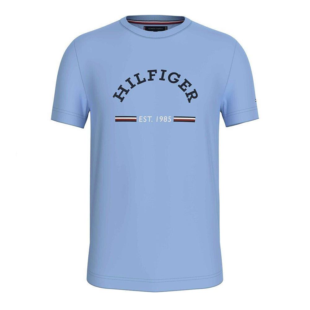 T-shirt Bleu Homme Tommy Hilfiger Arch pas cher