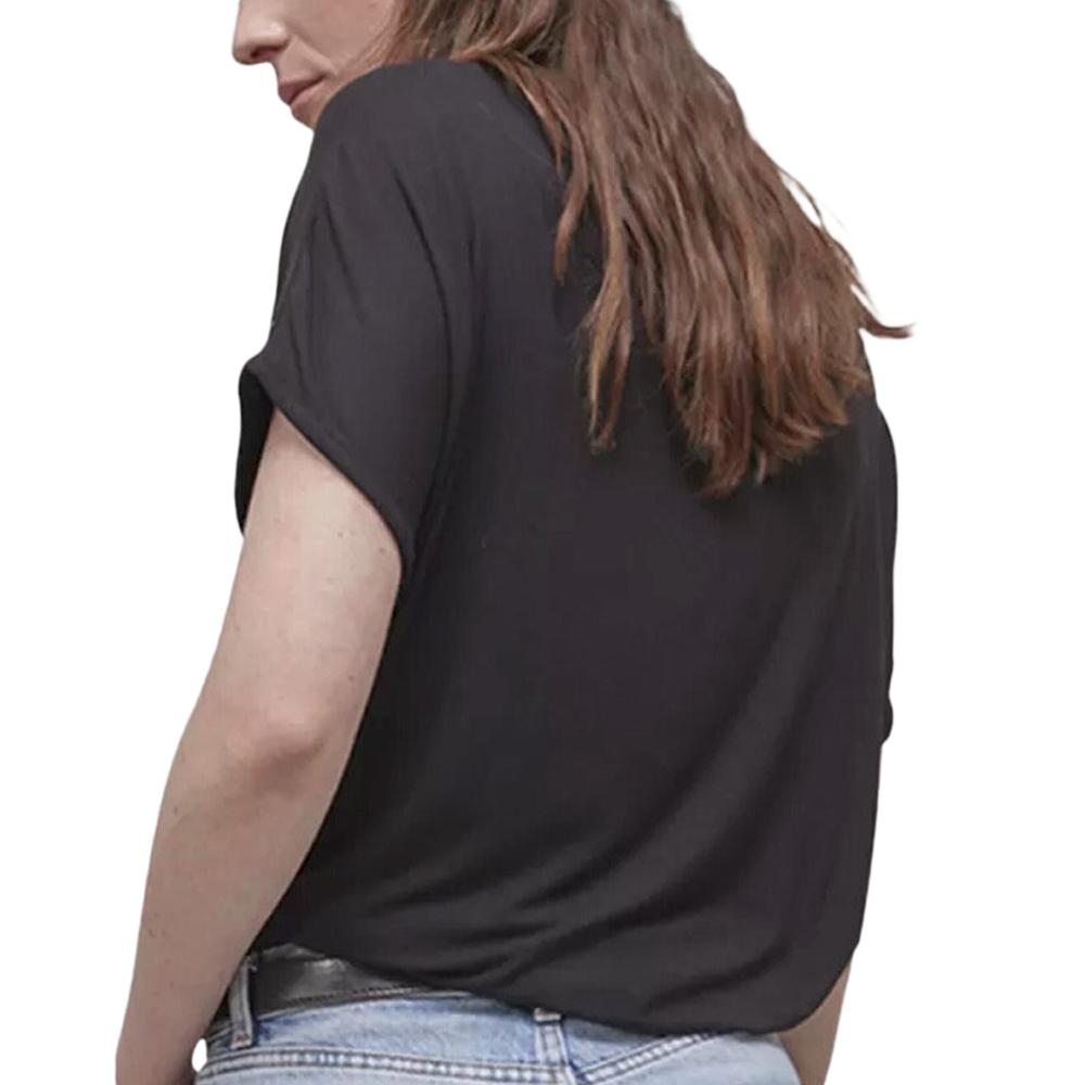 T-shirt Noir Femme Von Dutch Coeur de Feu vue 2