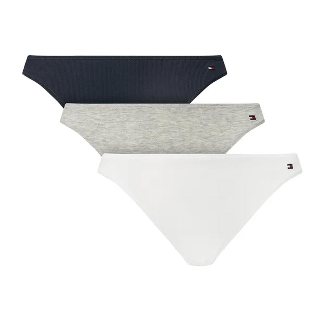 x3 Culotte Grise/Noire/Blanche Femme Tommy Hilfiger Dipped pas cher