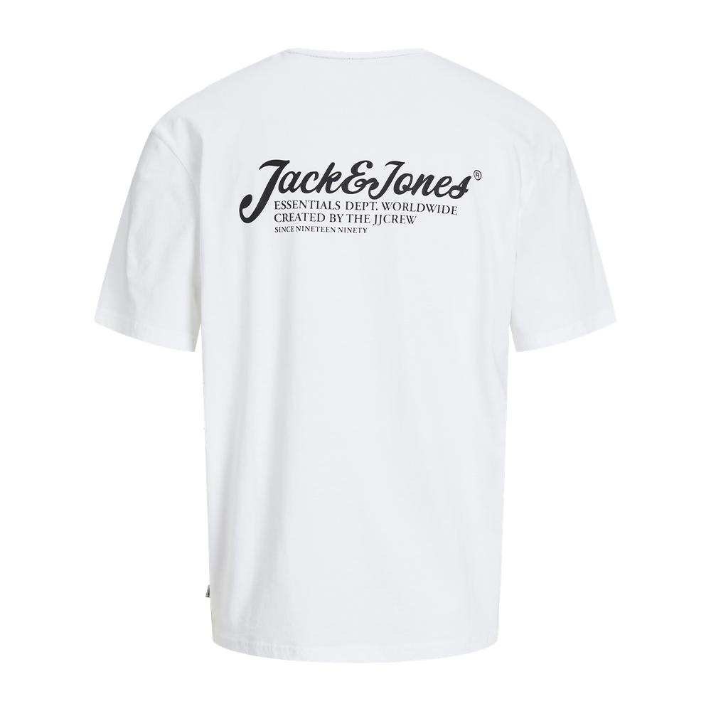 T-shirt Blanc Garçon Jack & Jones Beau vue 2