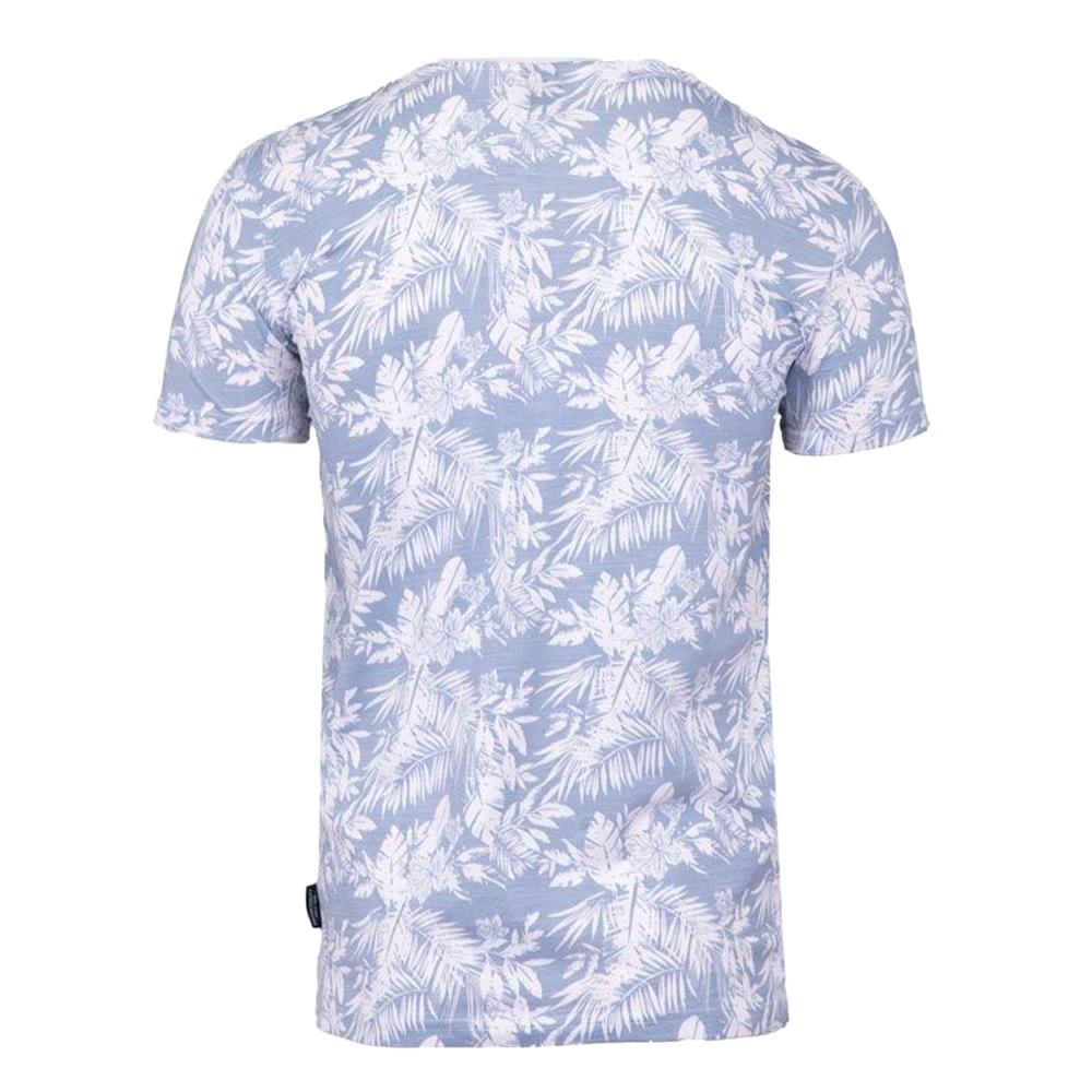 T-shirt Blanc/Bleu Homme La Maison Blaggio Menson vue 2