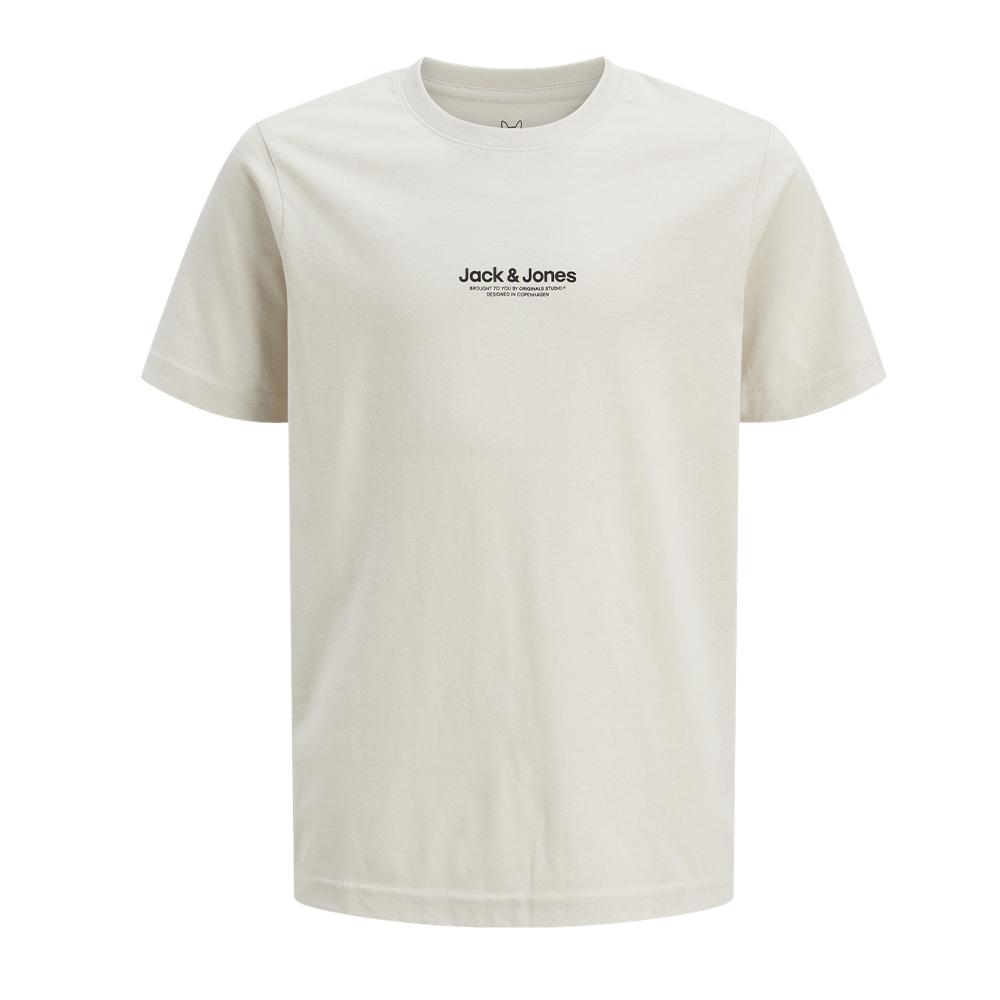 T-shirt Beige Garçon Jack & Jones Vesterbro pas cher