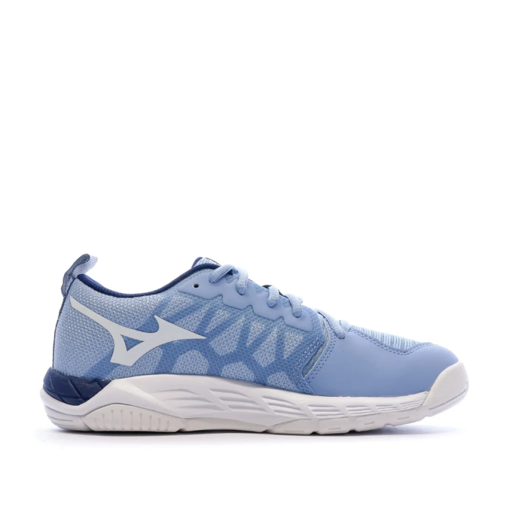 Chaussures de Sport Bleues Femme Mizuno Wave Supersonic 2 vue 2