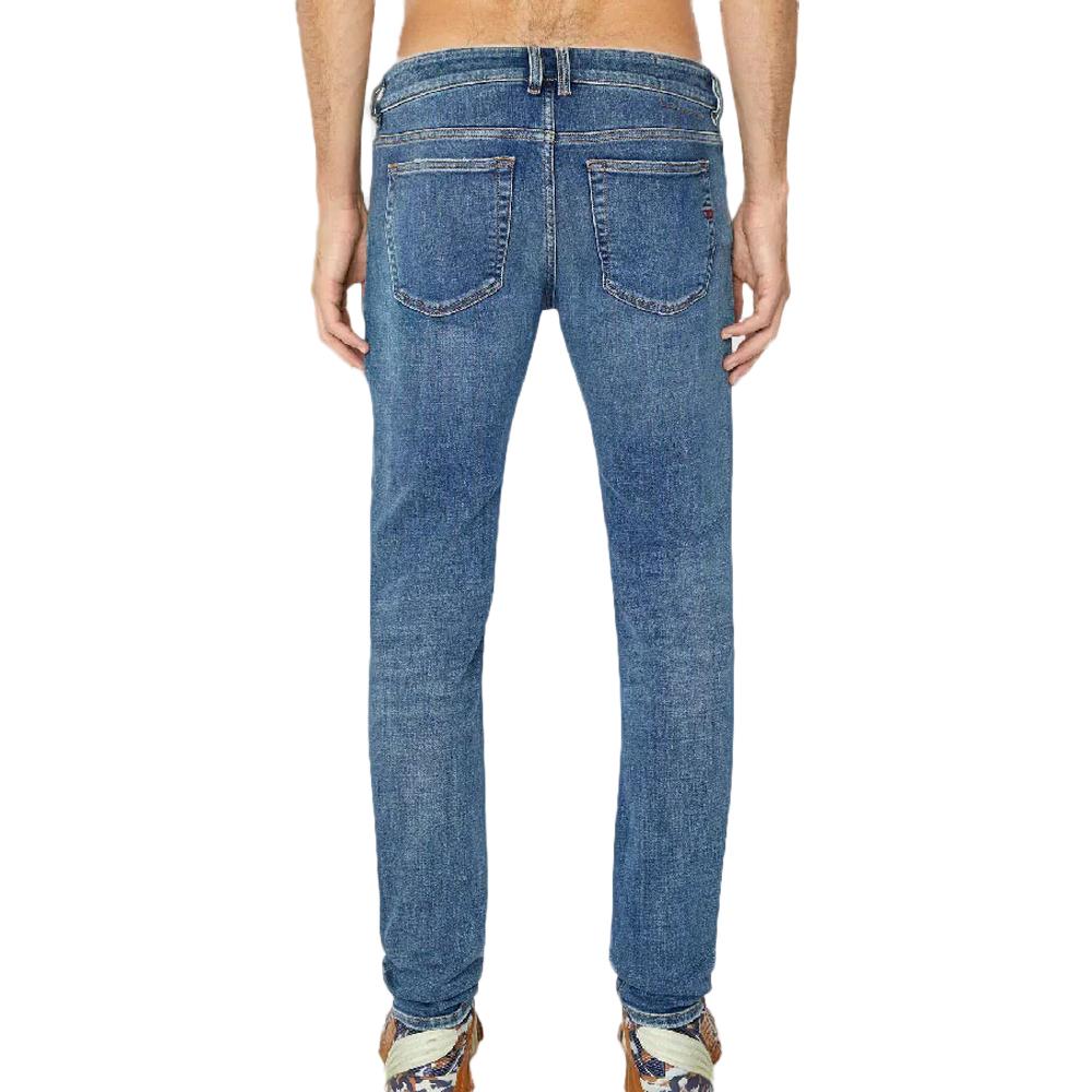 Jean Slim Bleu Foncé Délavé Homme Diesel 1979 Sleenker vue 2