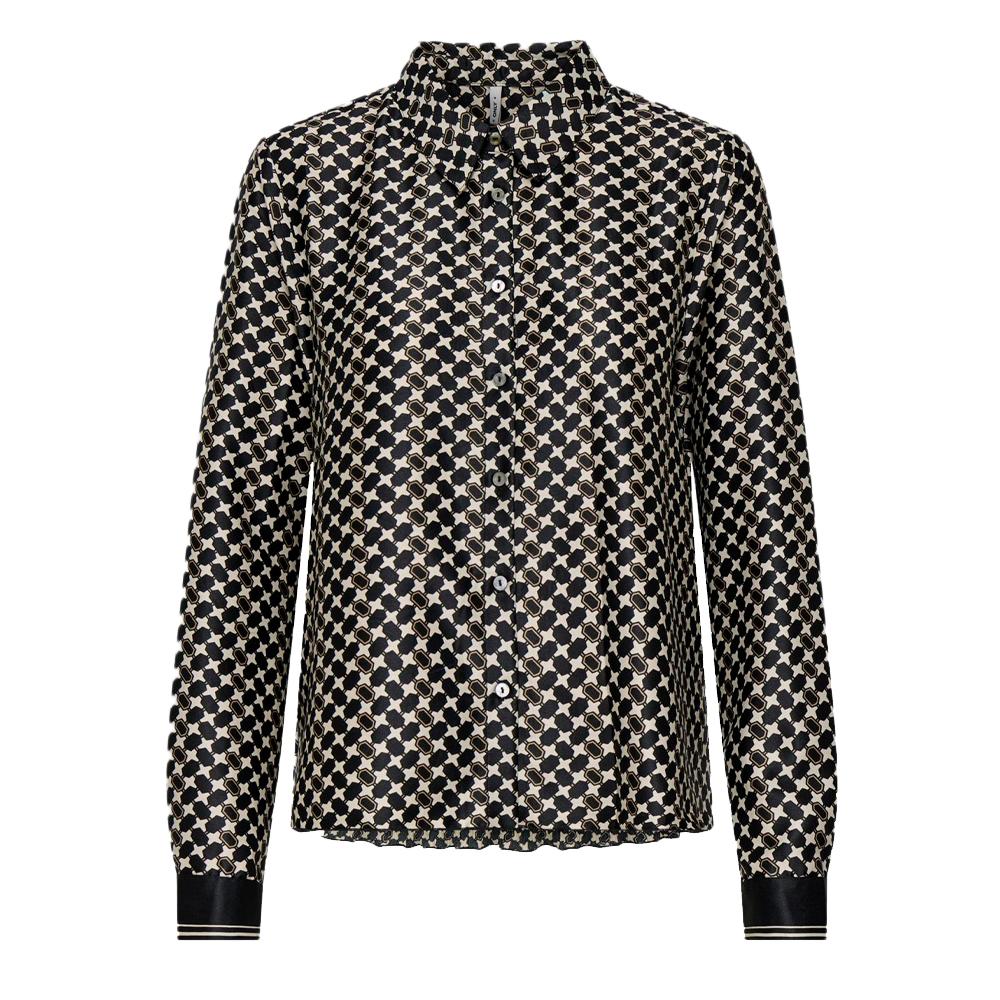 Chemise Noire à Motifs Femme Only Jane Life pas cher