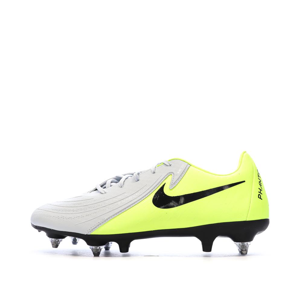 Chaussures de Foot Gris/Jaune Homme Nike Phantom Gx II Acad SG-PRO AC pas cher