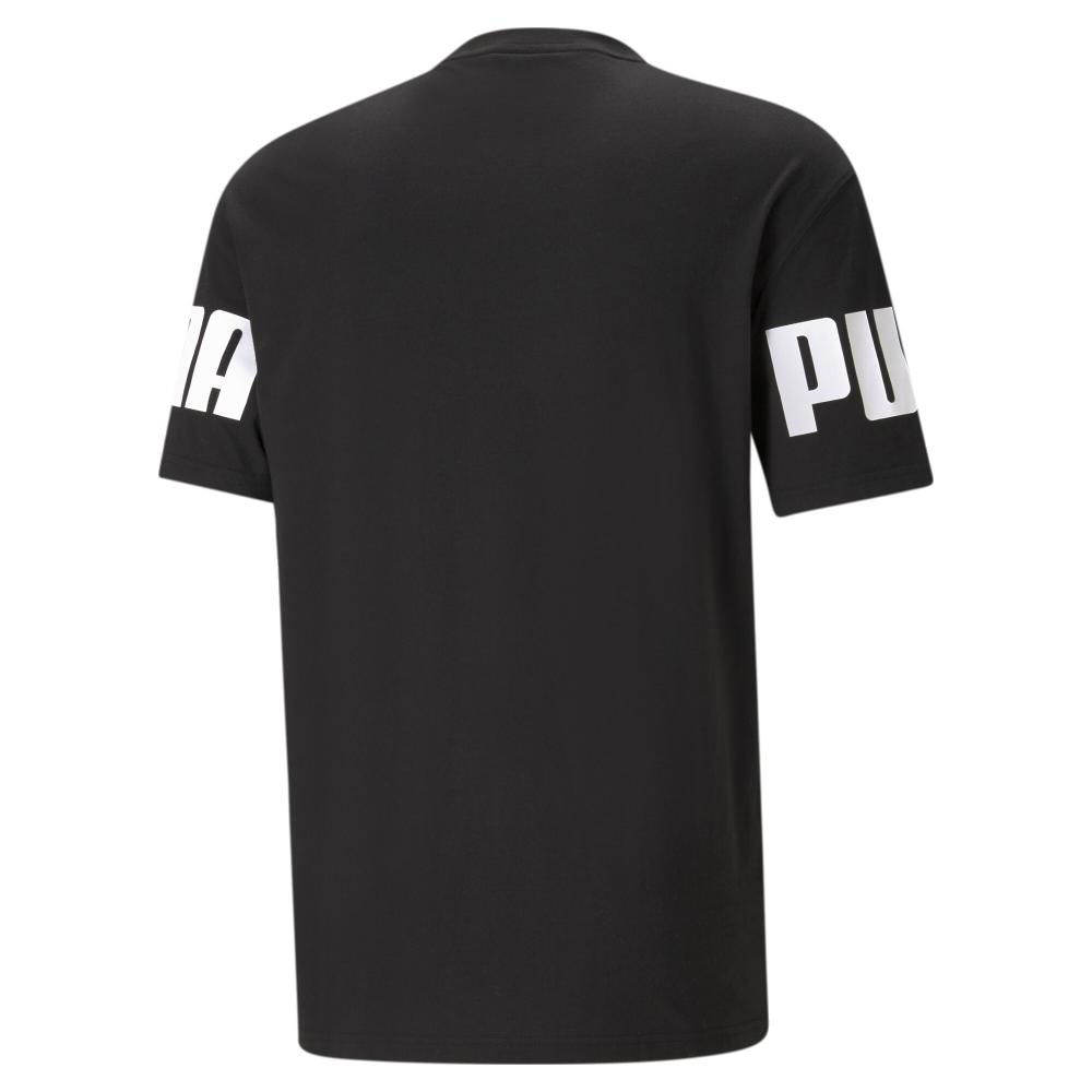 T-shirt Noir Homme Puma Power Colorblock vue 2