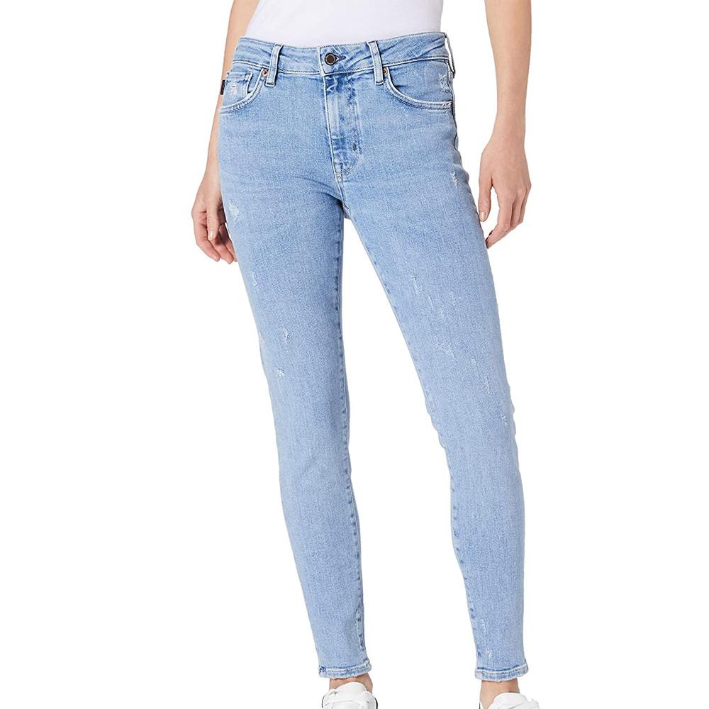 Jean Skinny Bleu Femme Superdry Mid Rise pas cher