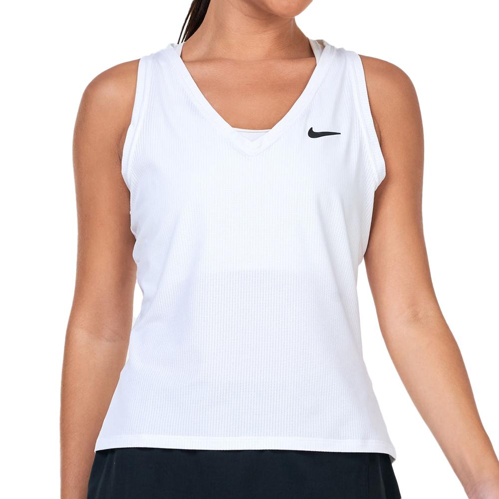 Débardeur Blanc Femme Nike Nkct pas cher
