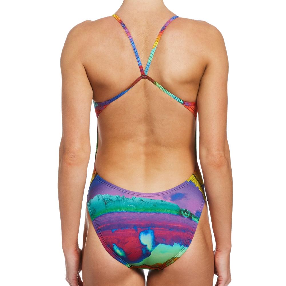 Maillot de bain 1 piece Multicolore Femme Nike Cutout vue 2