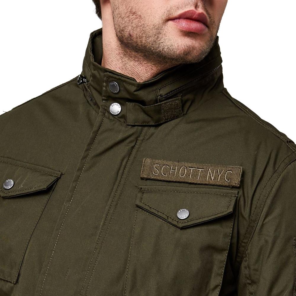 Veste Kaki Homme Schott Combat vue 3