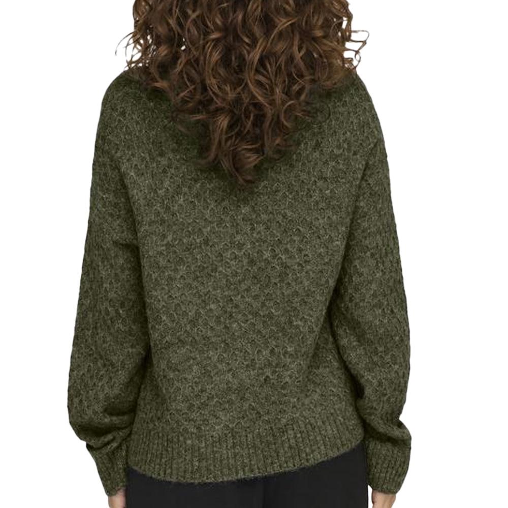 Pull Kaki Femme JDY Bigum vue 2
