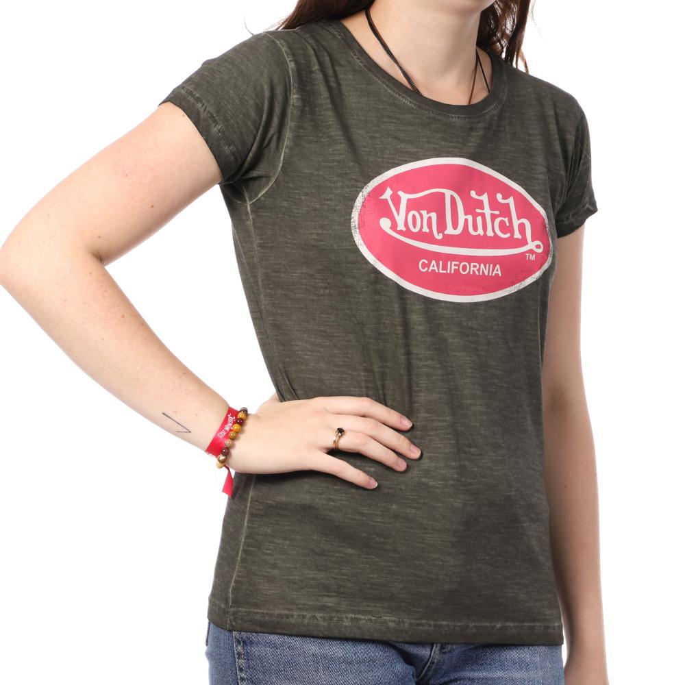 T-shirt Gris Femme Von Dutch RONA pas cher