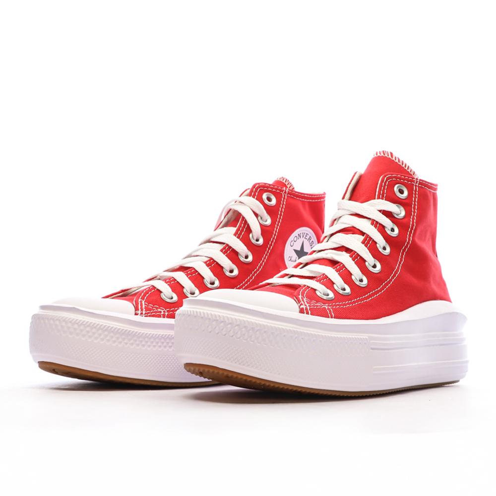 Baskets Rouges Femme Converse Chuck Taylor All Star Move A09073C vue 6