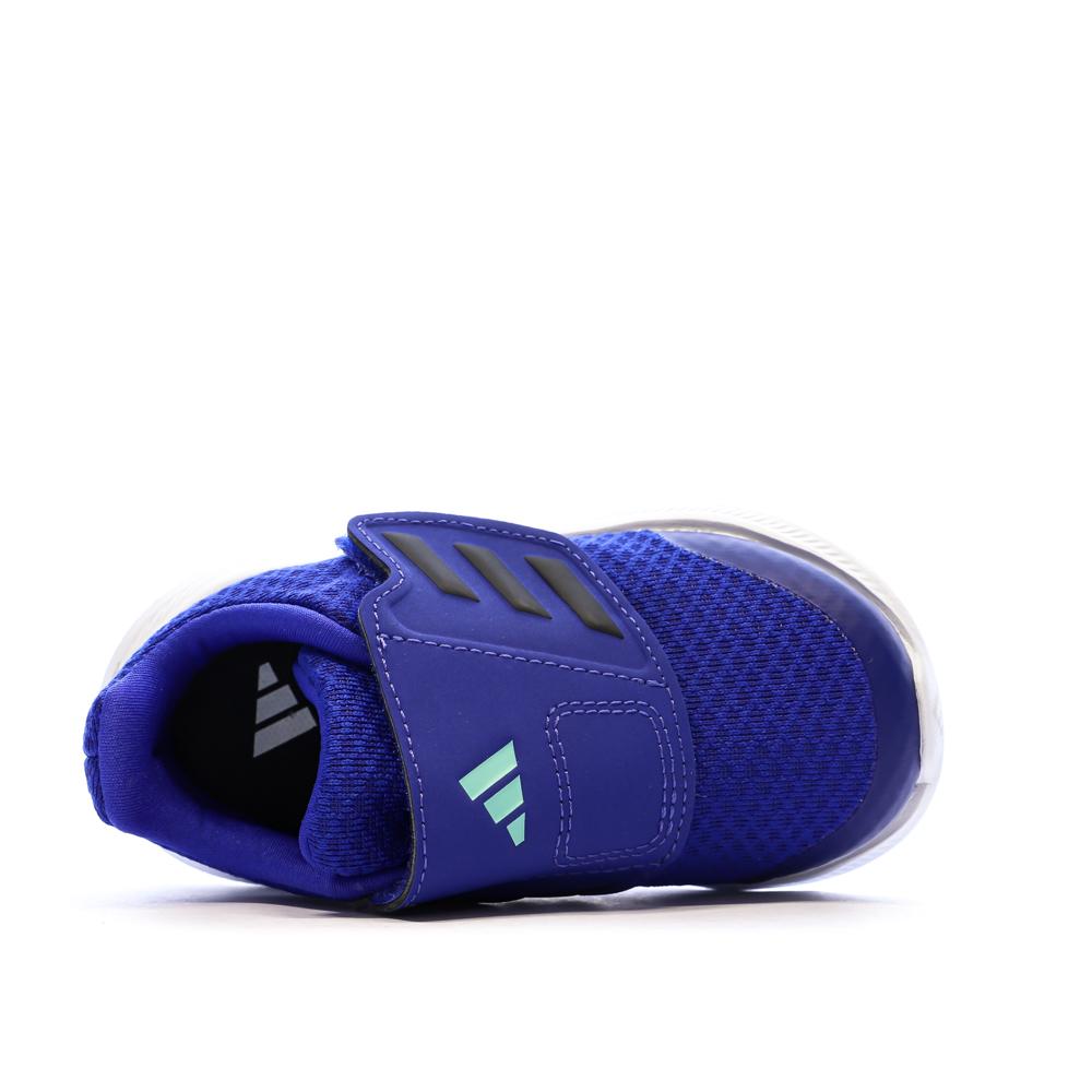 Baskets Bleu Garçon Adidas Runfalcon 3.0 Ac vue 4