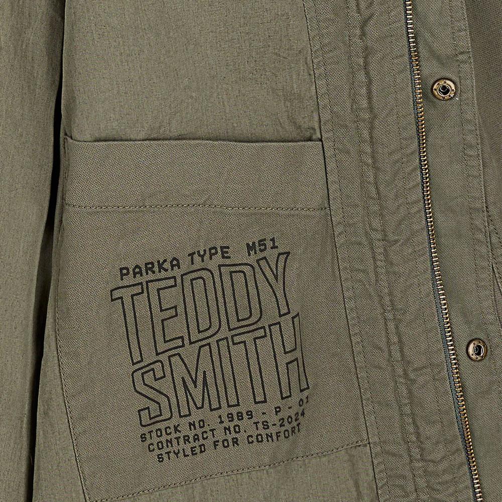 Parka Kaki Homme Teddy Smith Pazo vue 3