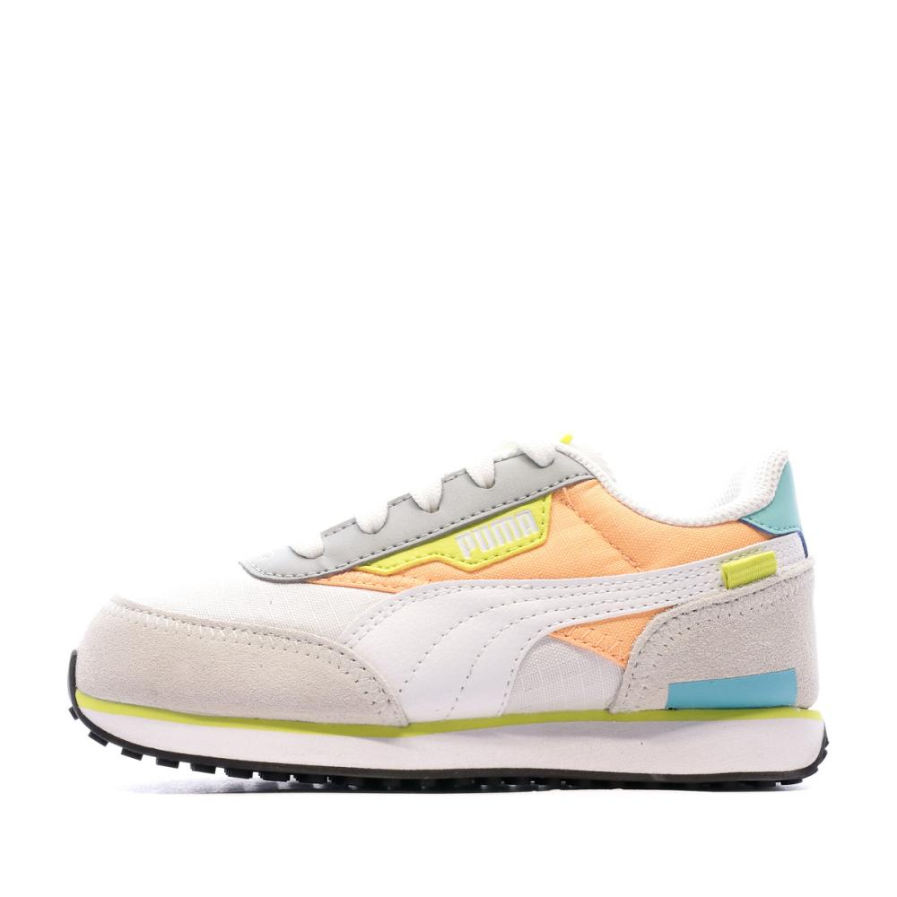 Baskets Grise Orange Bleu Garcon Puma Future Rider Play