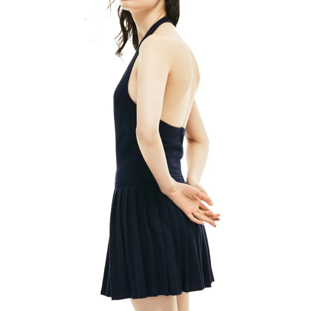 Robe Bleu Marine Dos Nu Femme Lacoste EF48 vue 2
