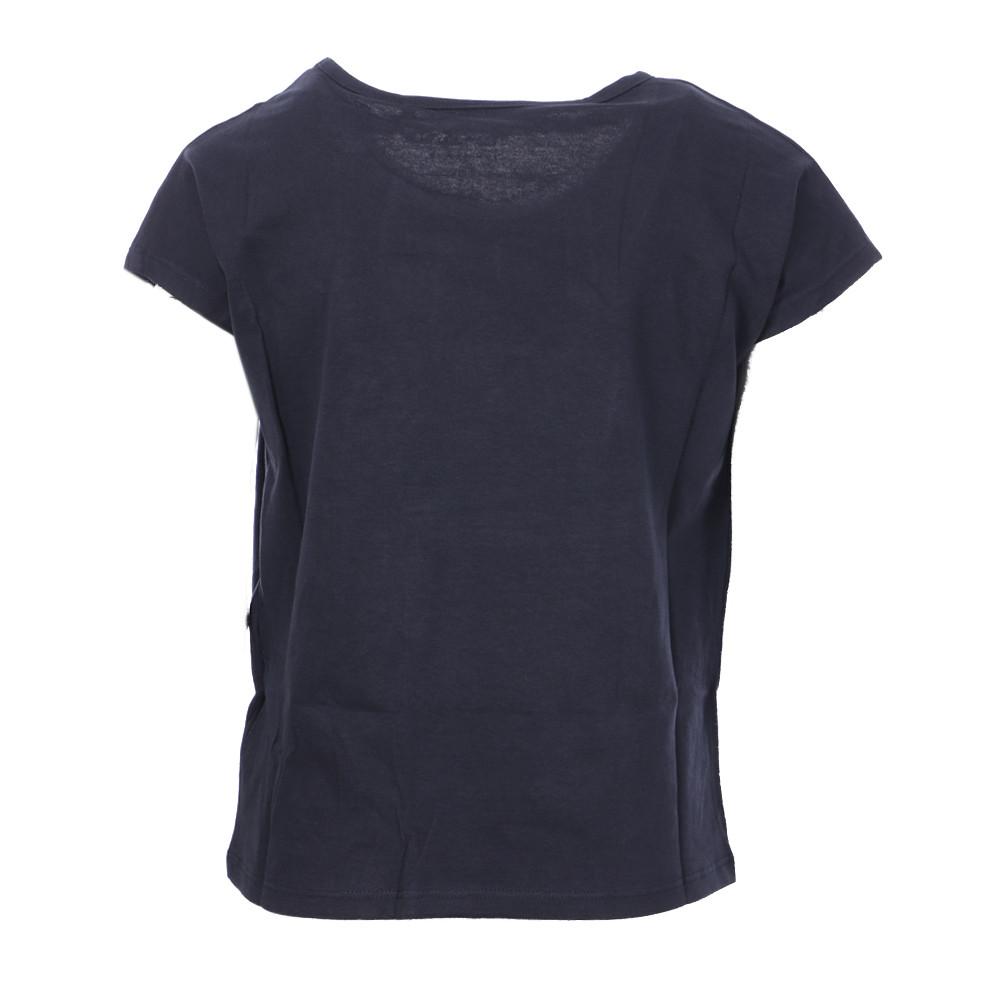 T-shirt Noir Fille Teddy Smith T-CLORI MC JR vue 2