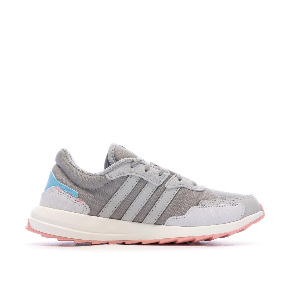Chaussures de Sport Grise Femme Adidas Retrorun vue 2