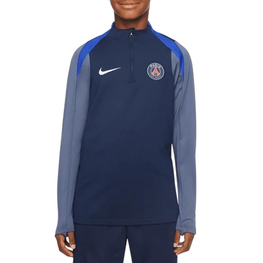PSG Haut d'entrainement Bleu Garçon Nike pas cher
