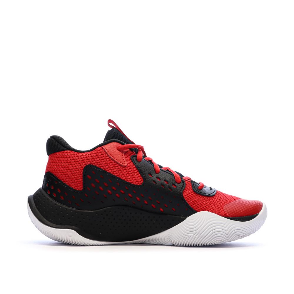 Baskets Noires/Rouges Homme Under Armour 3026634 vue 2