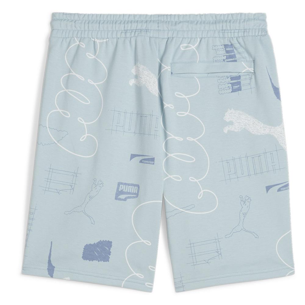 Short Bleu Homme Puma Classics Brand Love vue 2