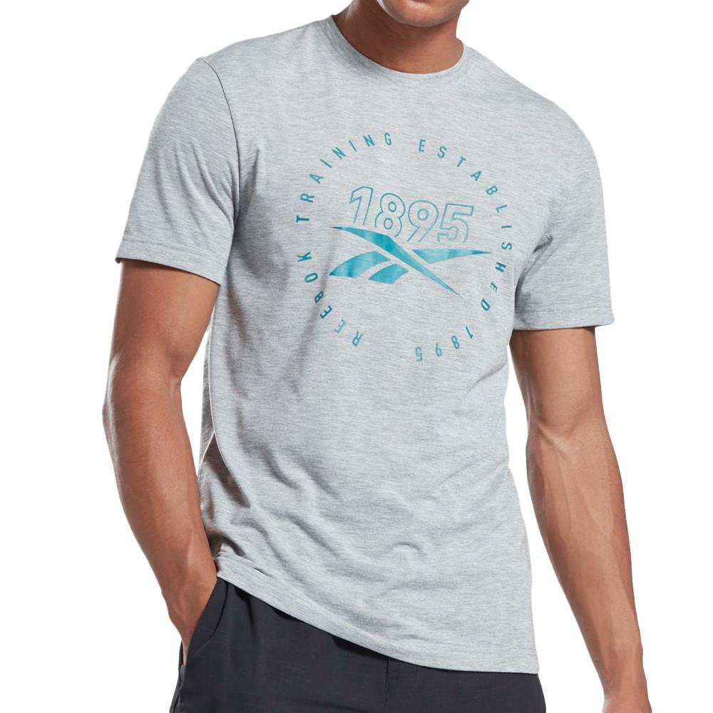 T-shirt Gris Homme Reebok Training Speedwick pas cher