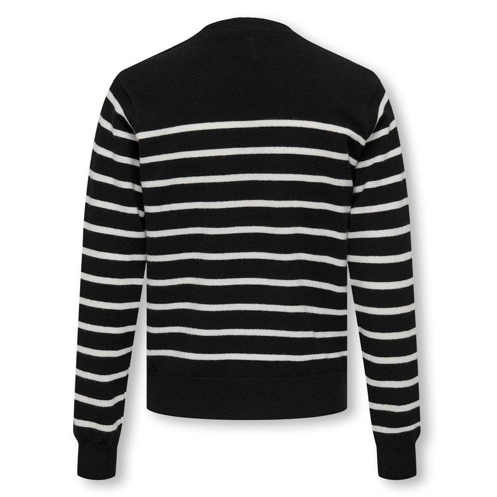 Gestreifter Pullover Schwarz Mädchen Kids ONLY Gtiba Ansicht 2