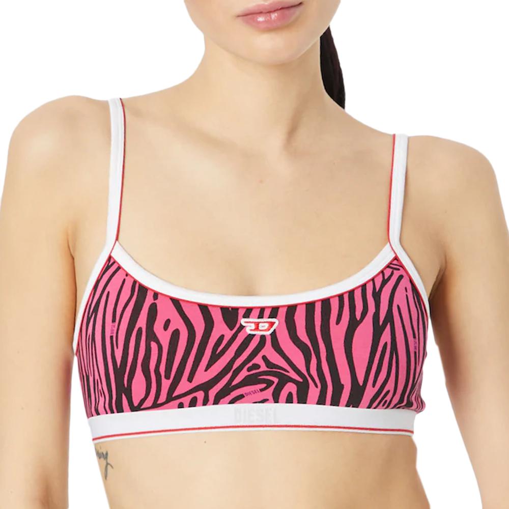 Brassière Noir/Rose Femme Diesel Reggiseno pas cher