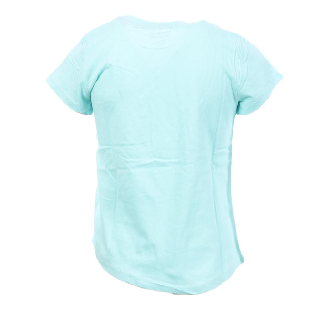 T-shirt Turquoise/Rose Fille Reebok Lock Up vue 2