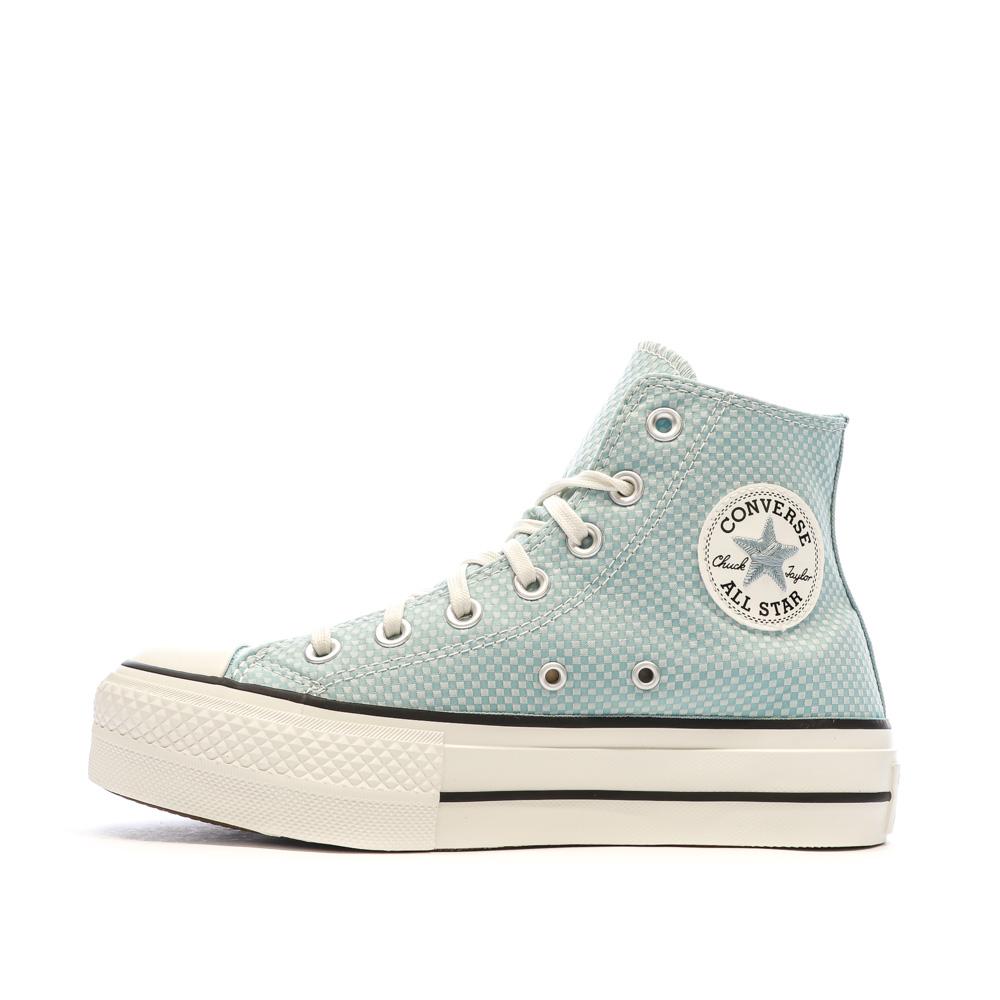 Baskets Turquoise Converse Femme Chuck Taylor All Star Lift Infinity pas cher