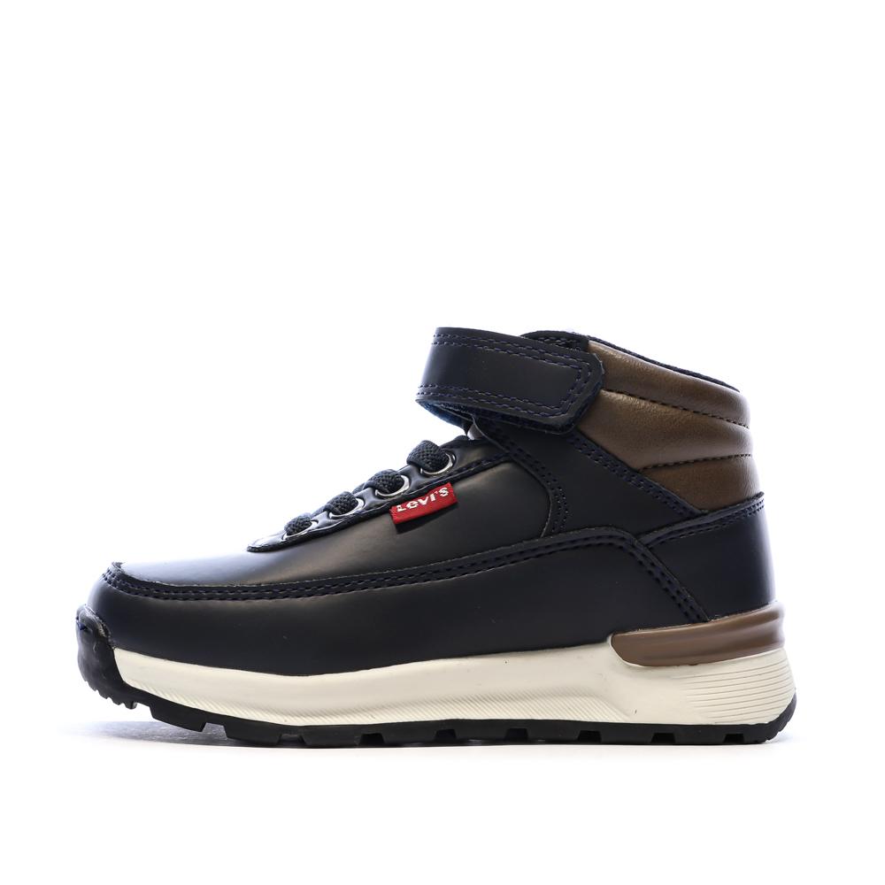 Baskets Noires/Marrons Garçon Levi's Ascot pas cher