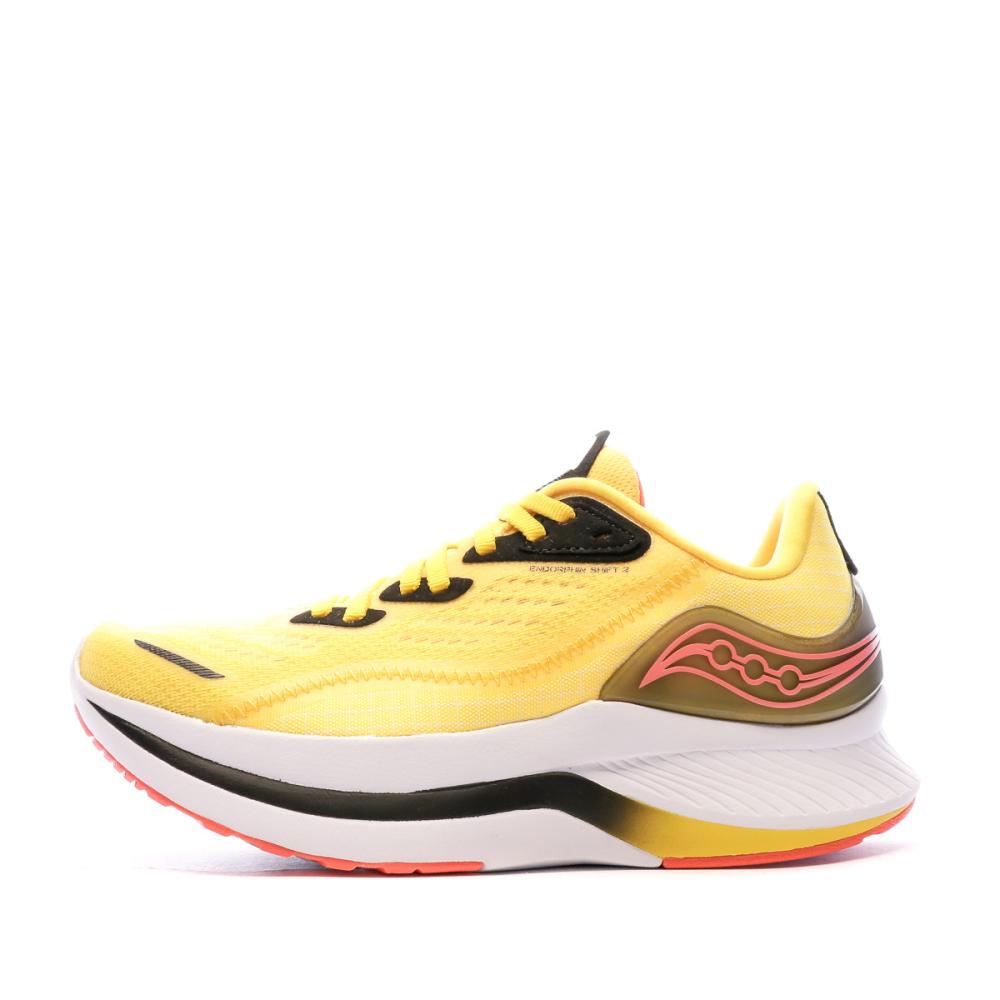 Chaussures de running Jaunes Femme Saucony Endorphin Shift 2 pas cher