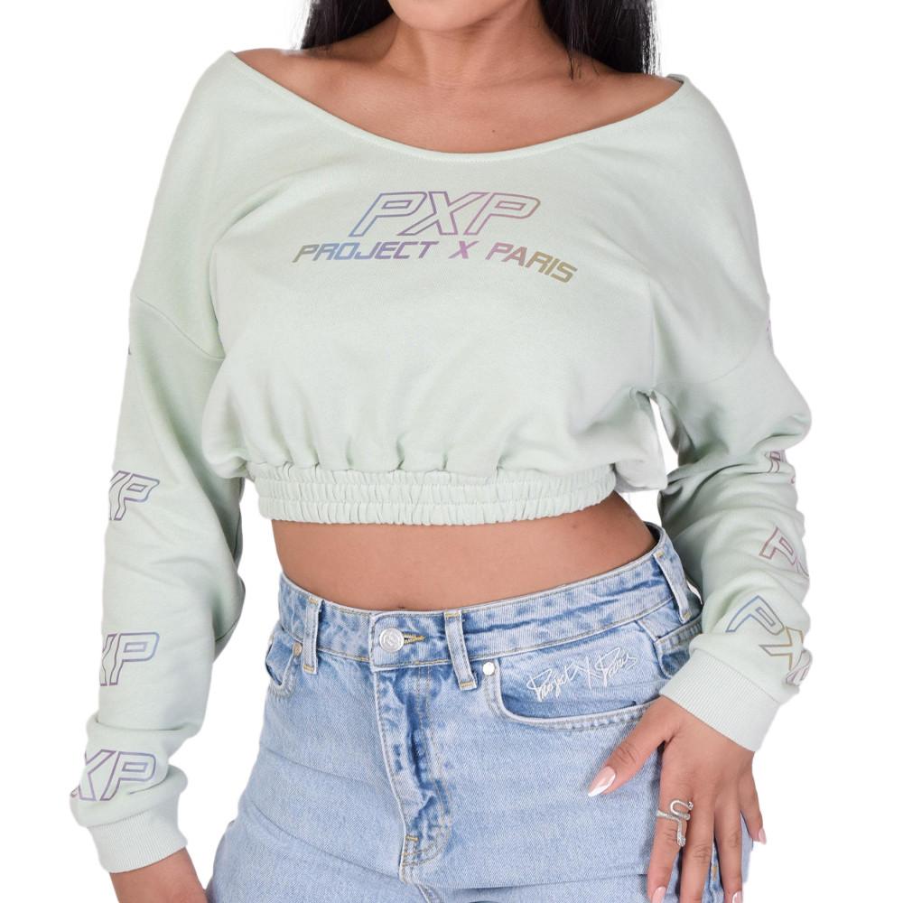 Sweat Vert Femme Project X Paris F212101 pas cher