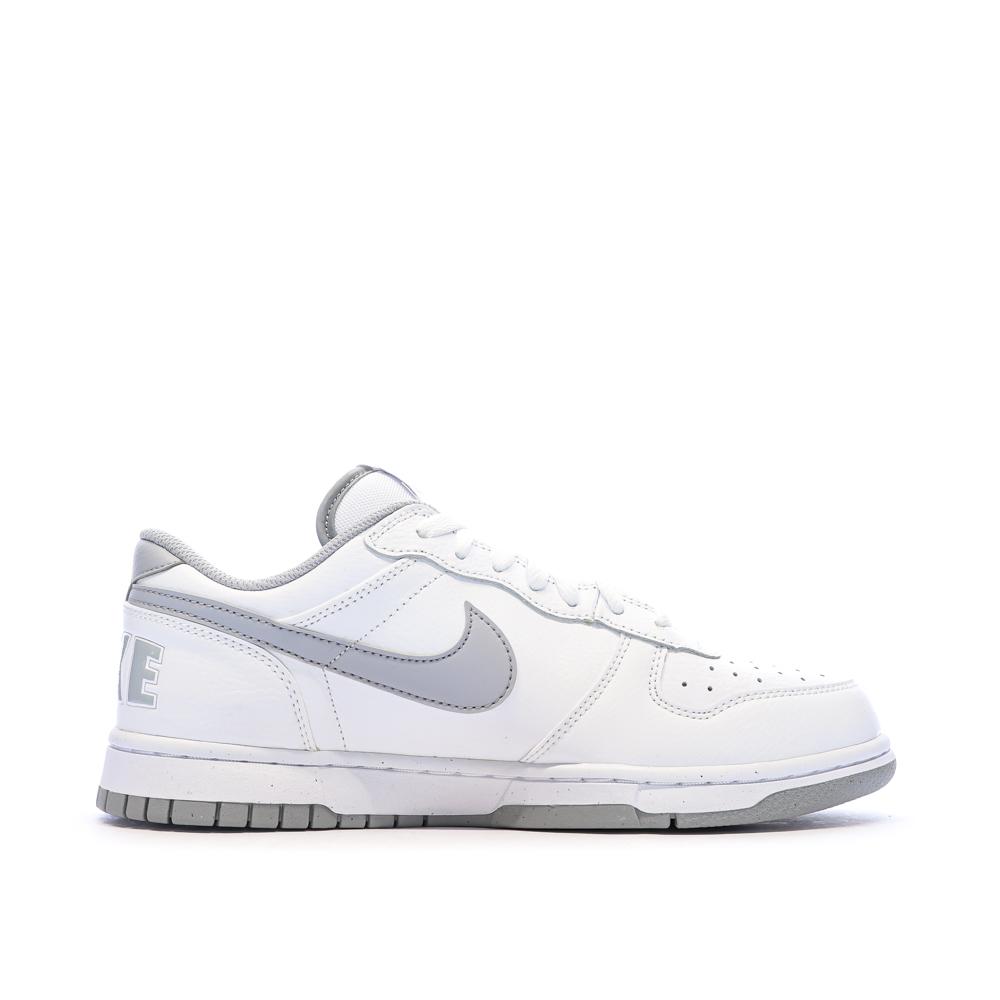 Baskets Blanches/Grises Homme Nike Big Nike Low vue 2