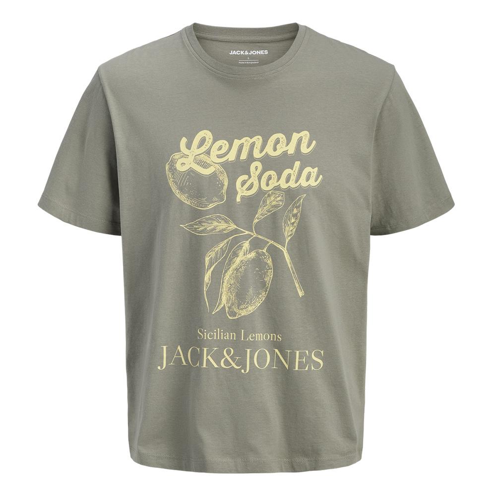 T-Shirt Vert/Jaune Homme Jack & Jones Arri pas cher