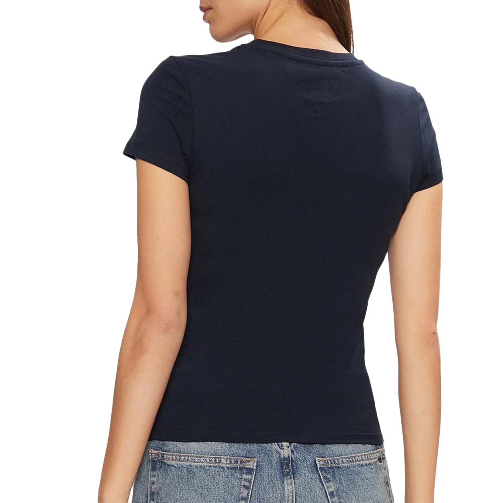 T-shirt Marine Femme Tommy Hilfiger DW0DW20459 vue 2
