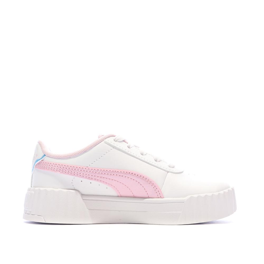 Zapatillas blancas/rosas para niña Puma Carina 3.0 Jellyy ver 2