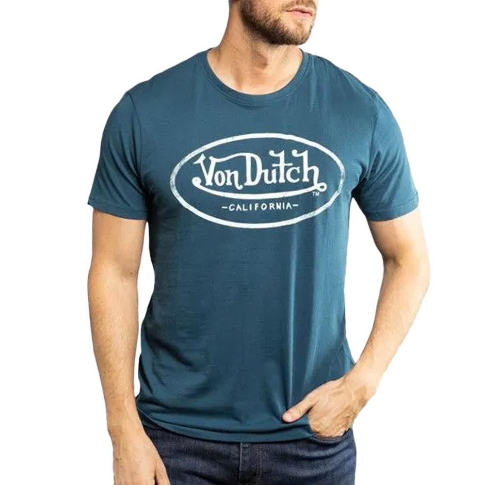 T-Shirt Bleu Homme Von Dutch ART pas cher