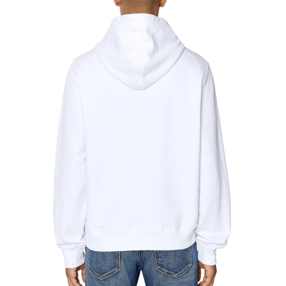 Sweat Blanc Homme Diesel 0BAWT vue 2