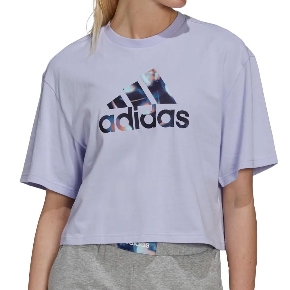 T-shirt Cop Top Violet Femme Adidas Uforu pas cher