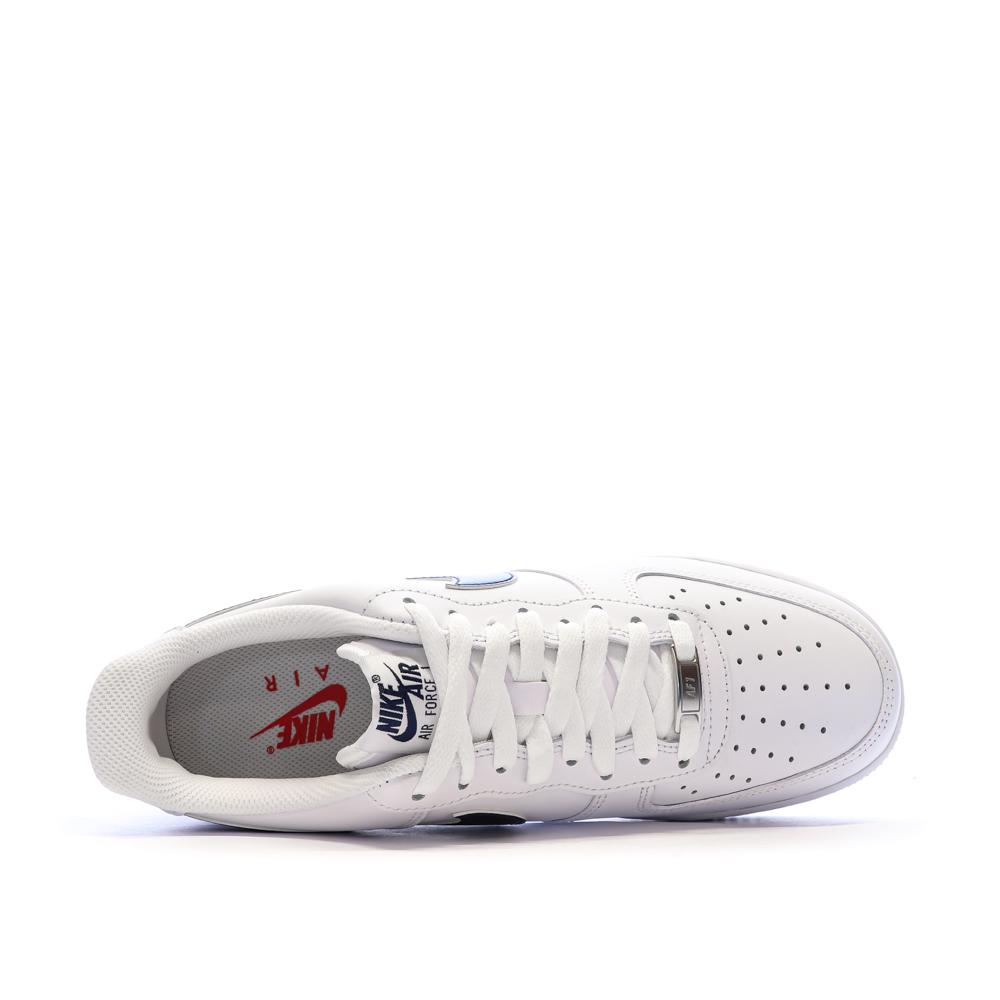 Baskets Blanc/Bleu Homme Nike Air Force 1 '07 Lv8 vue 4
