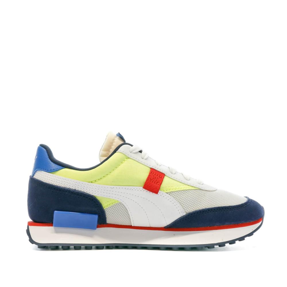 Baskets Blanches/Noires Enfant Puma Future Rider vue 2