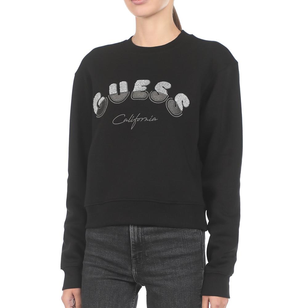 Sweat Noir Femme Guess Rutha pas cher