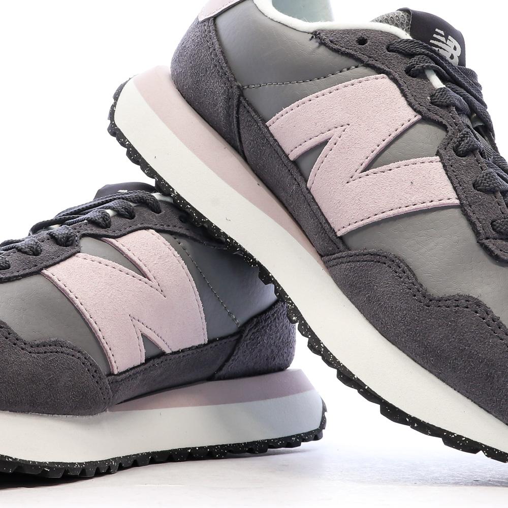 Baskets Grises/Roses Femme New Balance 237 vue 7